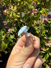 Load image into Gallery viewer, Adjustable size 6.5 Larimar Heart Ring 80ZZ