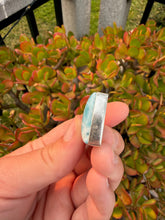 Load image into Gallery viewer, Larimar Triangle Necklace 60TB