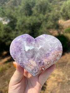 Pink Amethyst Heart