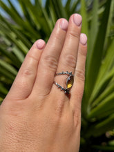 Load image into Gallery viewer, Citrine Eye Ring Size 8.5 50RC