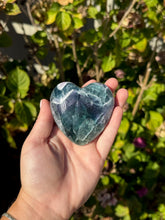 Load image into Gallery viewer, Blue Fluorite Heart 120VC