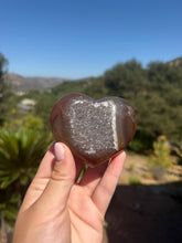 Load image into Gallery viewer, Carnelian Agate Druzy Heart 42UH