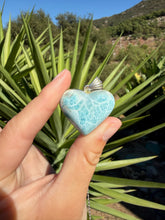 Load image into Gallery viewer, Larimar Heart Necklace 95TH