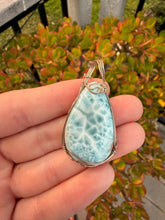 Load image into Gallery viewer, Larimar Teardrop Necklace 70PE