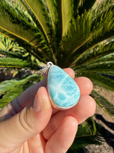 Load image into Gallery viewer, Larimar Teardrop Necklace 90TL