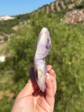 Load image into Gallery viewer, Pink Lavender Amethyst Heart With Stand 140GH