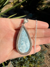 Load image into Gallery viewer, Larimar Teardrop Necklace 162TQ