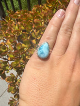 Load image into Gallery viewer, Larimar Ring Size 5.5+ Adjustable 38LG