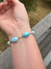 Load image into Gallery viewer, Larimar Variety Sterling Silver Bracelets