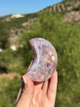 Load image into Gallery viewer, Pink Amethyst Moon With Stand 46PB