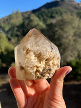 Load image into Gallery viewer, Citrine Tower with Mica and Albite Raw Section