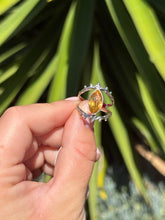 Load image into Gallery viewer, Citrine Eye Ring Size 8.5 50RC