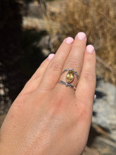 Load image into Gallery viewer, Citrine Eye Ring Size 8 50RB