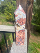 Load image into Gallery viewer, Cotton Candy Agate Tower Large