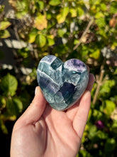 Load image into Gallery viewer, Blue Fluorite Heart 120VC