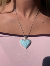 Load image into Gallery viewer, Larimar Heart Necklace 95TH