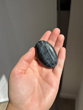 Load image into Gallery viewer, Blue Tigers Eye Palm Stone 16KO