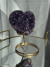 Load image into Gallery viewer, Amethyst Heart with Stand 30HM