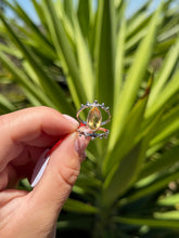 Load image into Gallery viewer, Citrine Eye Ring Size 7 50RD