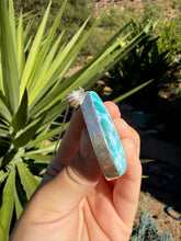Load image into Gallery viewer, Larimar Teardrop Necklace 162TQ