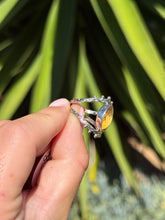 Load image into Gallery viewer, Citrine Eye Ring Size 8.5 50RC