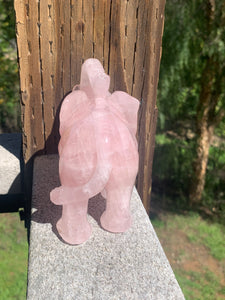 Rose Quartz Elephant