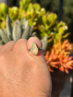 Opal Rough Sterling Silver Size 6 Ring