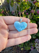 Load image into Gallery viewer, Larimar Heart Necklace 84H