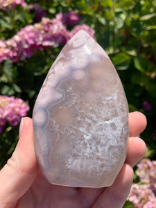 Pink Amethyst Druzy Flame