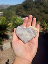 Load image into Gallery viewer, Flower Agate Heart 22KZ
