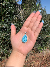 Load image into Gallery viewer, Larimar Teardrop Pendant