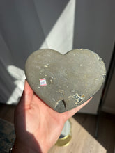 Load image into Gallery viewer, Amethyst Heart on Stand 55HS