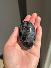 Load image into Gallery viewer, Indigo Gabbro Palm Stone Intuitively Selected 25AH