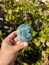 Load image into Gallery viewer, Blue Fluorite Palm Stone 80VA