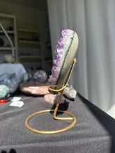 Load image into Gallery viewer, Amethyst Heart on Stand 55HS