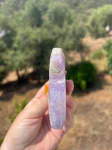Lavender Pink Amethyst Heart