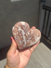 Load image into Gallery viewer, Pink Amethyst Flower Agate Heart 78CD
