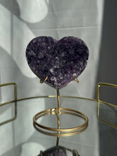 Load image into Gallery viewer, Amethyst Heart with Stand 30HM