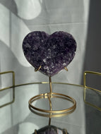 Amethyst Heart with Stand 30HM