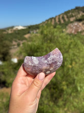 Load image into Gallery viewer, Pink Amethyst Moon With Stand 46PB