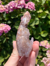 Load image into Gallery viewer, Pink Amethyst Druzy Flame