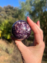Load image into Gallery viewer, Lepidolite Unicorn Sphere