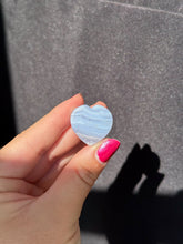 Load image into Gallery viewer, Blue Lace Agate Cabbed Heart 20HI
