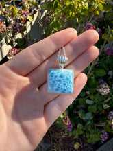 Load image into Gallery viewer, Larimar Square Necklace 78EL