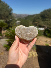 Load image into Gallery viewer, Carnelian Agate Druzy Heart 44HA