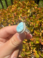 Load image into Gallery viewer, Larimar Ring Size 7+ Adjustable 38LF