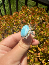 Load image into Gallery viewer, Larimar Ring Size 6+ Adjustable 50LM