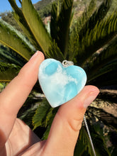 Load image into Gallery viewer, Larimar Heart Necklace 120KI