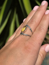 Load image into Gallery viewer, Citrine Eye Ring Size 8.5 50RC