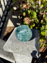 Load image into Gallery viewer, Blue Fluorite Palm Stone 80VA